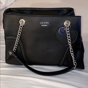 BRAND NEW Black Leather Guess Purse